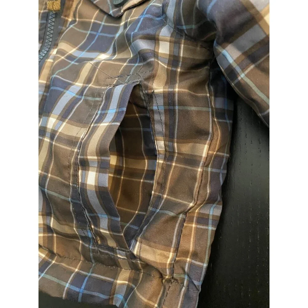 OshKosh B'Gosh Reversible All-Season Jacket Toddler‎ 12mth Plaid/Fleece Full-Zip